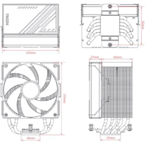 Кулер ID-COOLING Frozn A610 ARGB: Тип підшипника гидродинамический