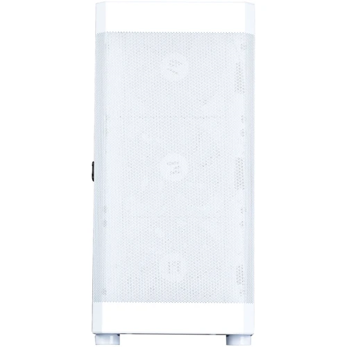 Корпус Zalman I4 TG White: Материал передней панели металл и пластик