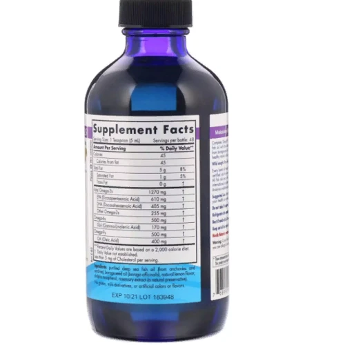 Nordic Naturals Complete Omega, 1270 mg Omega-3 / 170 mg CLA, 8 fl (237 ml) (NOR02773): Тип Омега 3