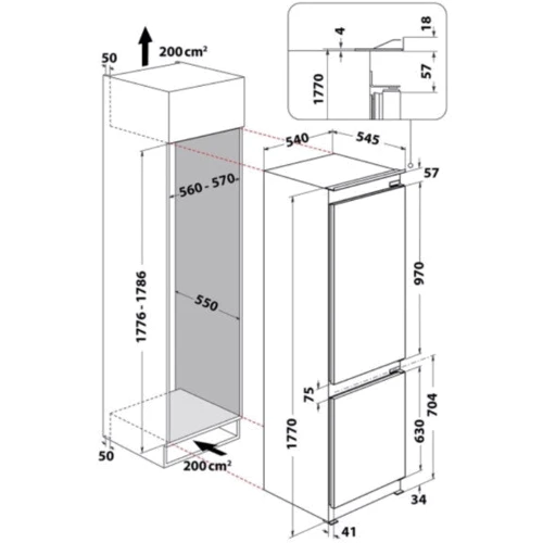 Холодильник Hotpoint-Ariston HAC18 T311: Тип Двухкамерный холодильник