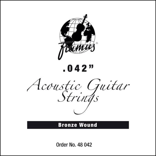 Струна для гитар Струна FRAMUS 48042 BRONZE 042