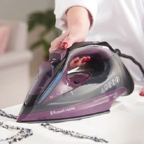 Утюг Russell Hobbs 27281-56 Colour Control Pro Ultra Iron: Индикатор нагрева есть