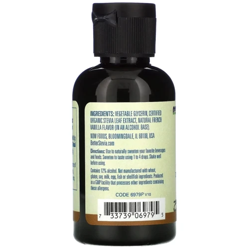 NOW Foods BetterStevia Liquid 59 ml /500 servings/ French Vanilla: Форма выпуска Жидкость