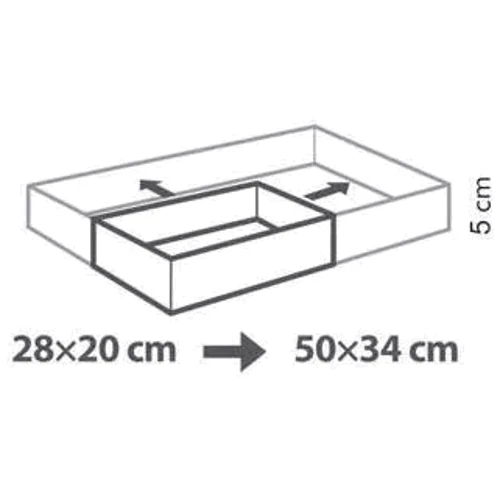 Форма для торта регулируемая Tescoma DELICA 28х20-50х34 см прямоугольная (623382): Назначение Для пирогов и тортов