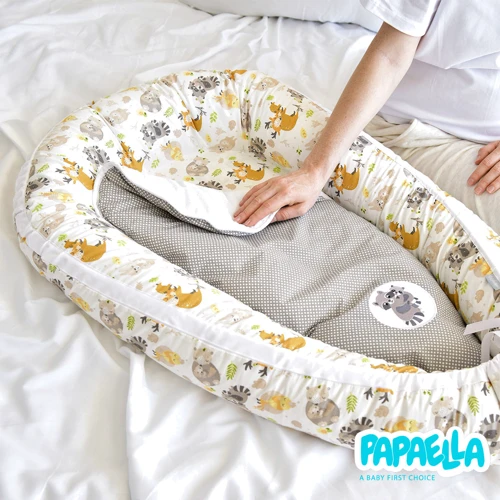 Кокон-позиционер Papaella для новорожденных ТM PAPAELLA 60х88х12 см (8-31558) фото 8
