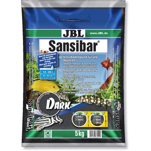 Грунт JBL Sansibar Dark для аквариумов черный 5 кг