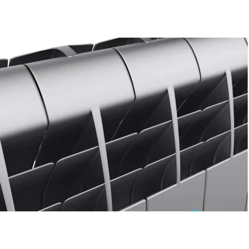 Радиатор Royal Thermo BiLiner 350/Silver Satin - 10 секций: Подвод воды Боковой