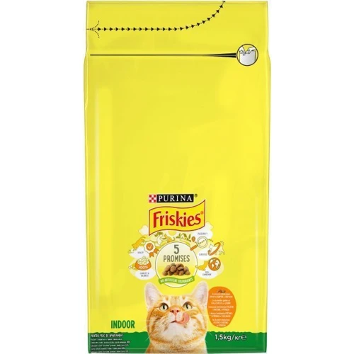 Сухой корм для котов Friskies Indoor с курицей и овощами 1.5 кг (7613031341887): Возраст Взрослые