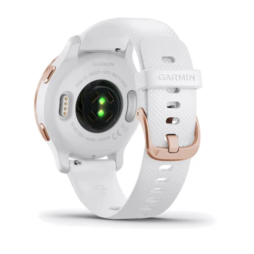Смарт-часы Garmin Venu 2S Rose Gold Stainless Steel Bezel with White Case and Silicone Band (010-02429-13): Сенсорный экран есть