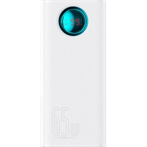 Зовнішній акумулятор Baseus Power Bank 26800mAh Amblight Digital Display Quick Charge 65W White (P10022402223-00)