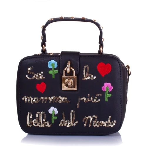Женская сумка кросс боди Amelie Galanti черная (A981005-black): Застежка Механическая