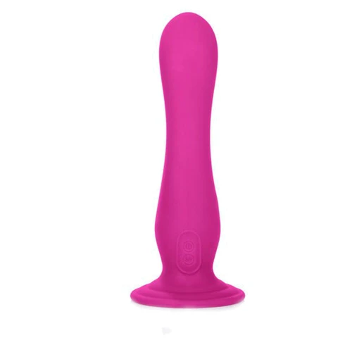 Вибратор с присоской Rechargeable Wireless Pleaser Pink, 10.7x3.7 см