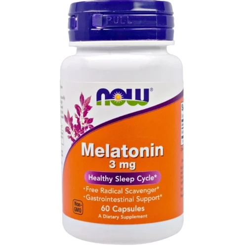 Now Foods Melatonin, 3 mg, 60 Capsules (NF3255)