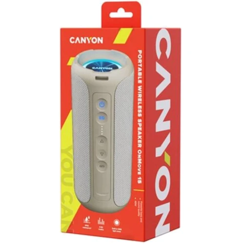 Акустика Canyon OnMove EQ 15W Beige (CNE-CBTSP15BG): Выходная мощность 40 Вт