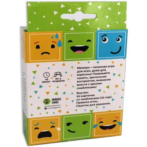 Настольная игра Muravey Games Мемори Смайлики (на русском языке): Производитель Muravey Games