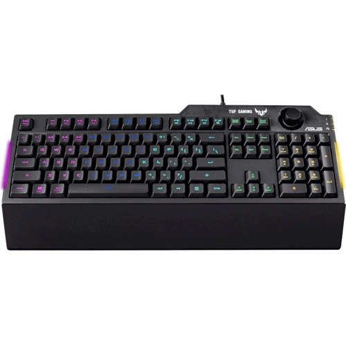 Клавиатура ASUS TUF Gaming RGB Black (90MP01X0-BKMA00): Подключение проводное
