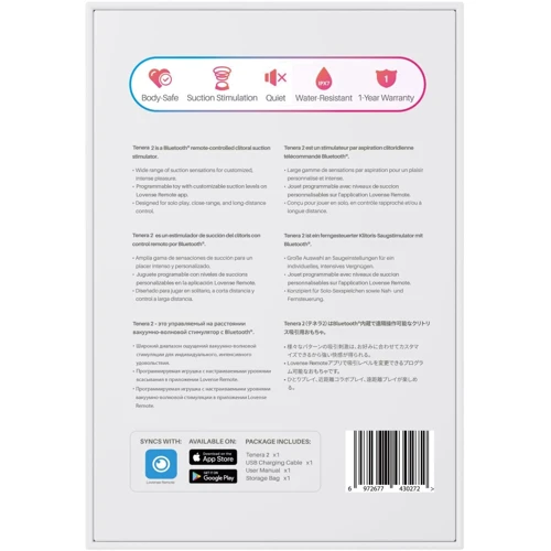 Вакуумный клиторальный стимулятор Lovense Tenera 2