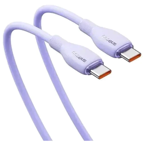 Кабель Baseus Cable USB-C to USB-C Pudding Series Charging Cable 100W 2m Purple (P10355702511-01): Длина 2 м