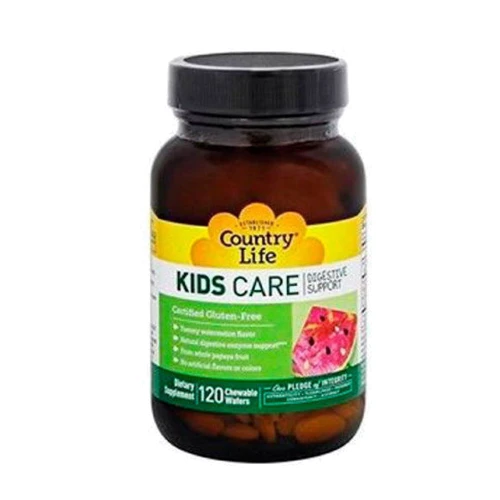 Country Life KIDS CARE Детский комплекс для пищеварения 120 жевательных таблеток со вкусом арбуза