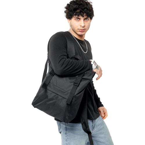 Мужской рюкзак Sambag RRollTop 0SH черный (24211065m): Материал Искусственная кожа