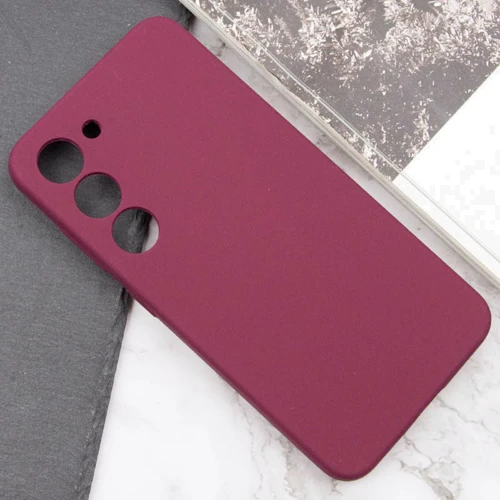 Чехол для телефонов Lakshmi Case Silicone Cover Full Camera Plum for Samsung S926 Galaxy S24 Plus: Цвет бордовый