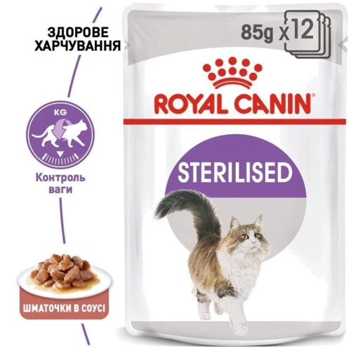 Влажный корм Royal Canin Sterilised cat для стерилизованных котов 85 г (9003579311301): Класс Супер премиум