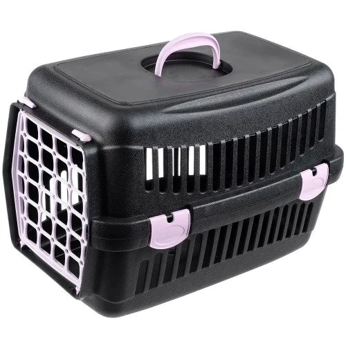 Переноска AnimAll CNR-102В для кошек и собак 48.5х32.5х32.5 см черная с дверью в ассортименте (2000981203344) фото 4