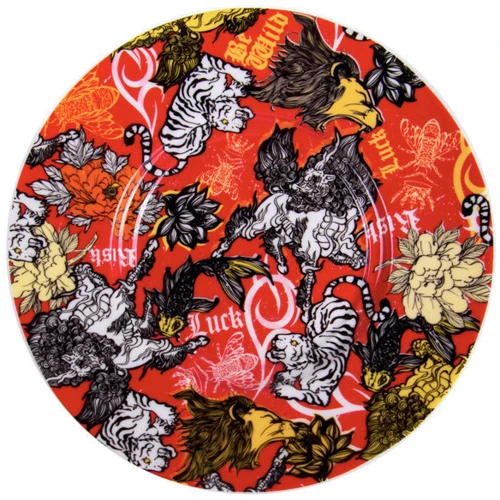 Чашка с блюдцем Lefard Animal colors для чая 2 пр. (924-725): Материал фарфор