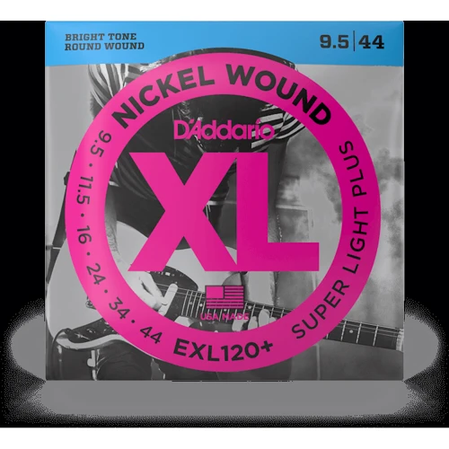 Струна для гитар Струны для электрогитар D'ADDARIO EXL120+ XL NICKEL WOUND SUPER LIGHT PLUS (9.5-44)
