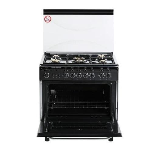 Газовая плита Fresh I80G5\01 (черный/нержавеющая сталь): Тип варочной поверхности газовая