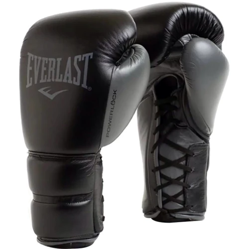 Боксерські рукавички Everlast POWERLOCK BOXING GLOVES чорний Уні 10 унцій (870310-70-8)