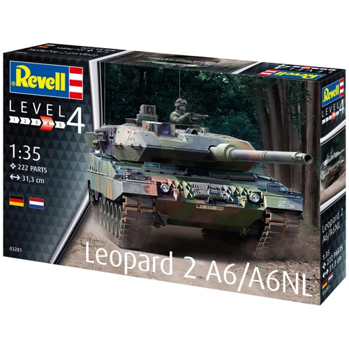 Збірна модель-копія Revell Танк Леопард 2 A6/A6NL рівень 4 масштаб 1:35 фото 7