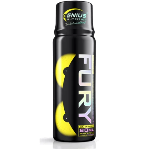 Предтренировочный комплекс Genius Nutrition Fury Extreme Shot 80 ml / 2 servings / Pineapple