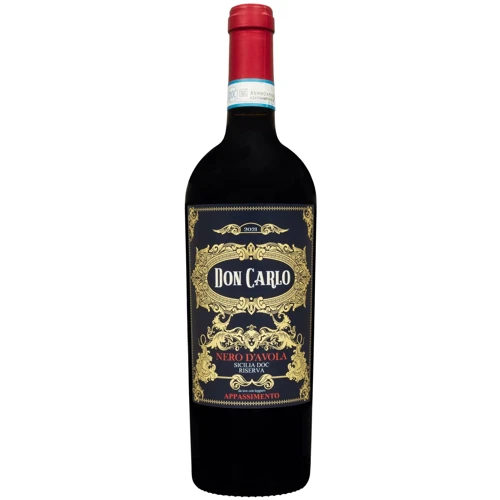 Вино Don Carlo Nero D'avola Riserva 2021 красное полусухое 0.75 л (FSH_8009720255532)
