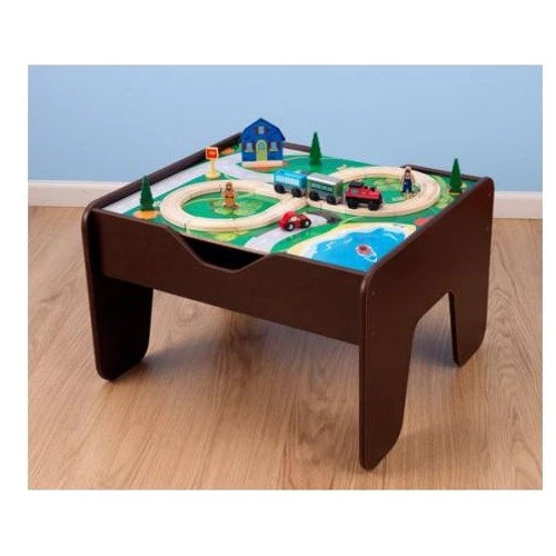 Залізниця KidKraft 2 in 1 activity table with board - espresso (17577) фото 2