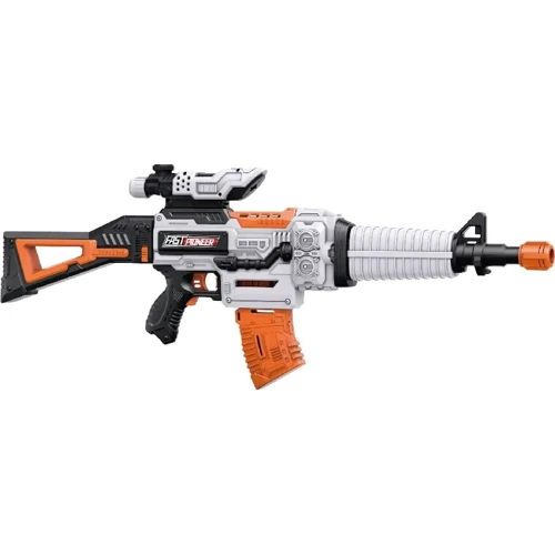 Игрушечный пулемет Fast Pioneer Electric с прицелом и мягкими патронами в магазине 48 шт. (BIG536)