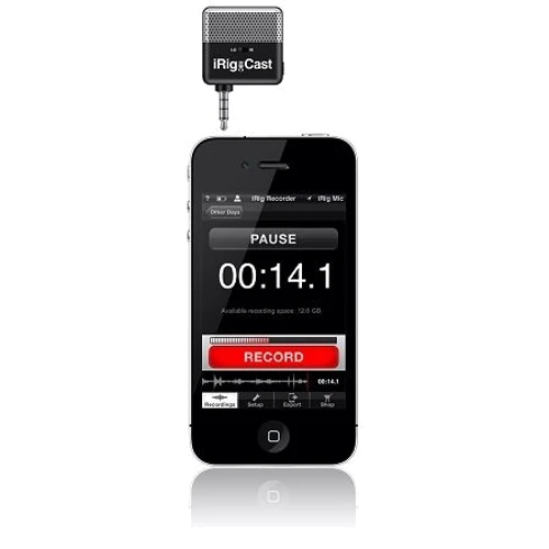 Ультракомпактный микрофон IK MULTIMEDIA IRIG MIC CAST: Тип преобразователя Конденсаторный