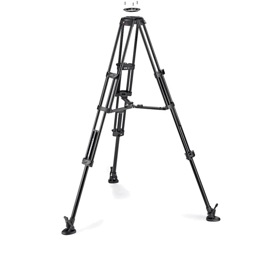Manfrotto 504X Fluid Video Head & MVTTWINMA Aluminum Tripod with Mid-Level Spreader фото 7