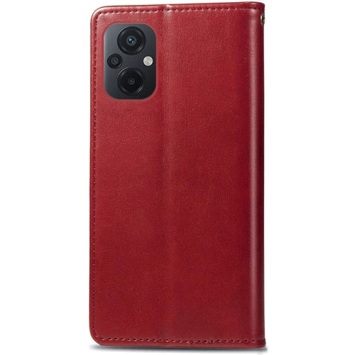 Аксессуар для смартфона Mobile Case GETMAN Gallant Red for Xiaomi Poco M5: Материал искусcтвенная кожа