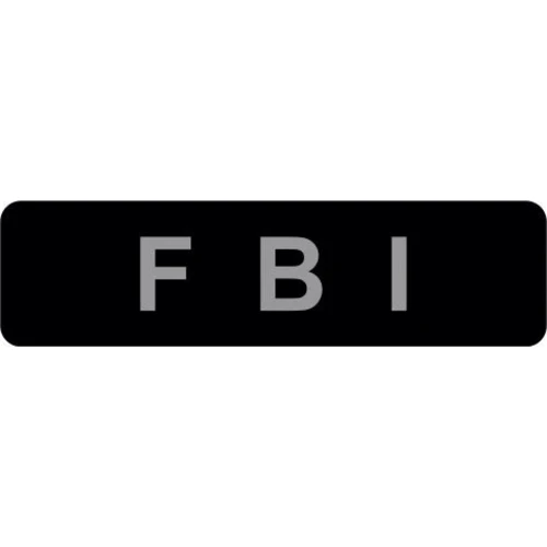 Сменная надпись "FBI" для шлеи DOG Extremе POLICE N 3, 4, 5 (24711)