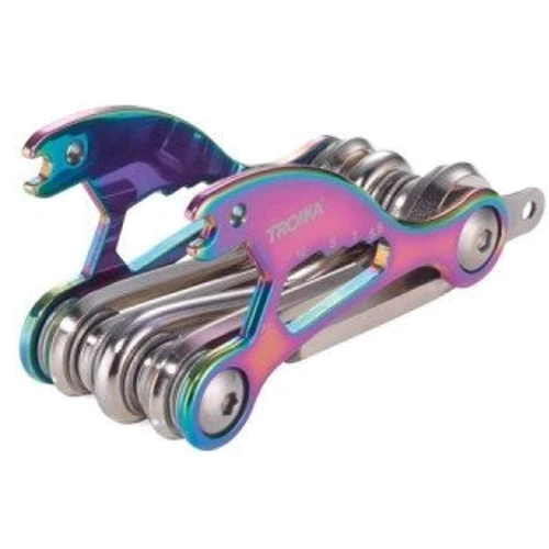 Мультиинструмент для велосипедов Troika Bike Tool 18 функций радужная обработка (BTL15/MC)