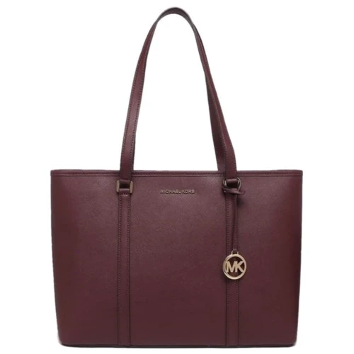 Женская сумка тоут Michael Kors бордовая (192877047308)