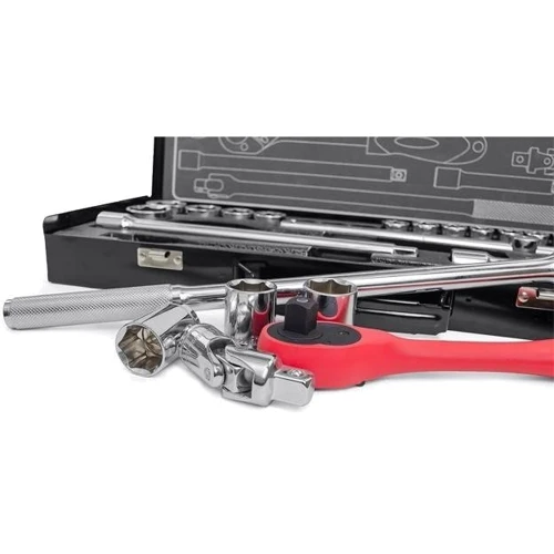 Профессиональный набор инструментов 1/2", 25ед INTERTOOL ET-6025 фото 4