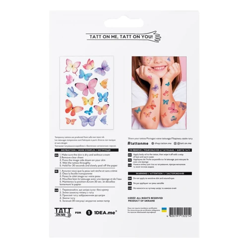Временные татуировки TATTon.me Butterflies Mix (TMButterflies)