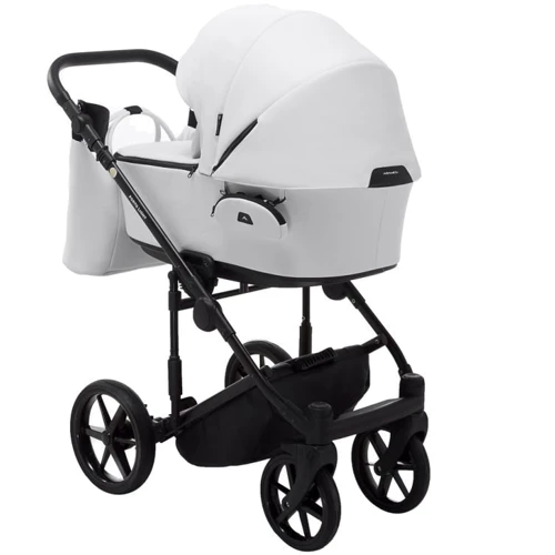 Универсальная коляска 2 в 1 Adamex Blanc Eco SA-1 белая (680705): Ширина шасси 57.5 см