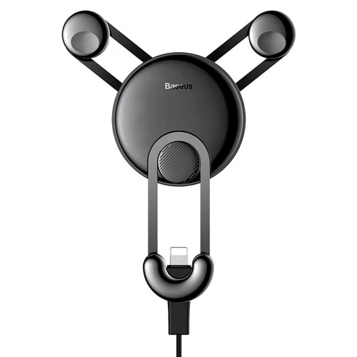 Держатель Baseus Car Holder Vehicle Mounted Air Vent with Lightning Cable Black (SULYY-01): Производитель Baseus