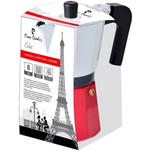 Кофеварка гейзерная Bergner PC-8250: Цвет красный