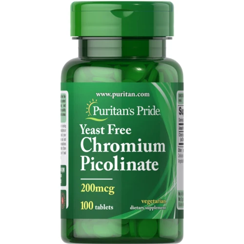 Puritan's Pride Chromium Picolinate 200mcg Yeast Free 100tabl: Тип Хром