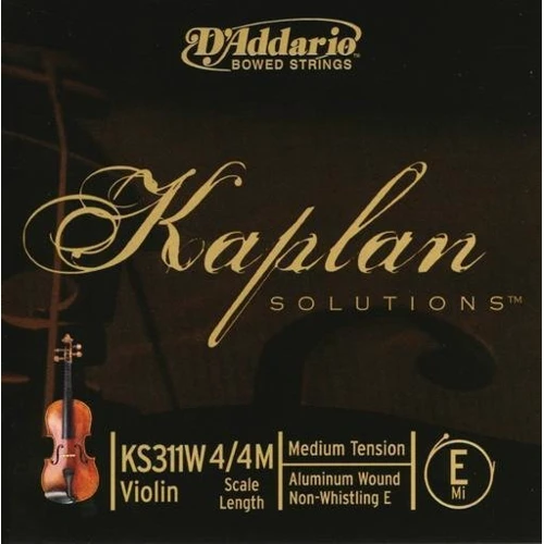 Струна D`ADDARIO KS311W 4 / 4M Kaplan E 4 / 4M: Призначення Для скрипки