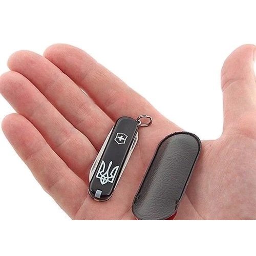 Мультитул Victorinox Classic Sd Ukraine 58мм/7предметов/черный /Тризуб (0.6223.3R1): Тип мини-мультитул